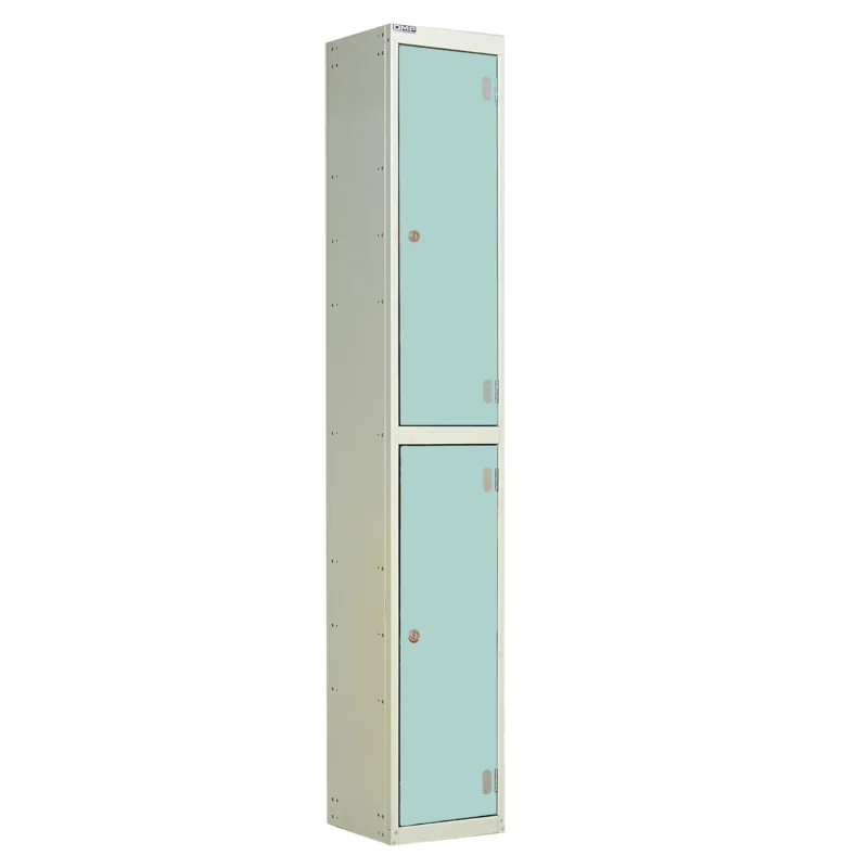 QMP Laminate Splash Lockers - 2 Door Aquamarine