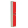 QMP Laminate Splash Lockers - 2 Door Spectrum Red