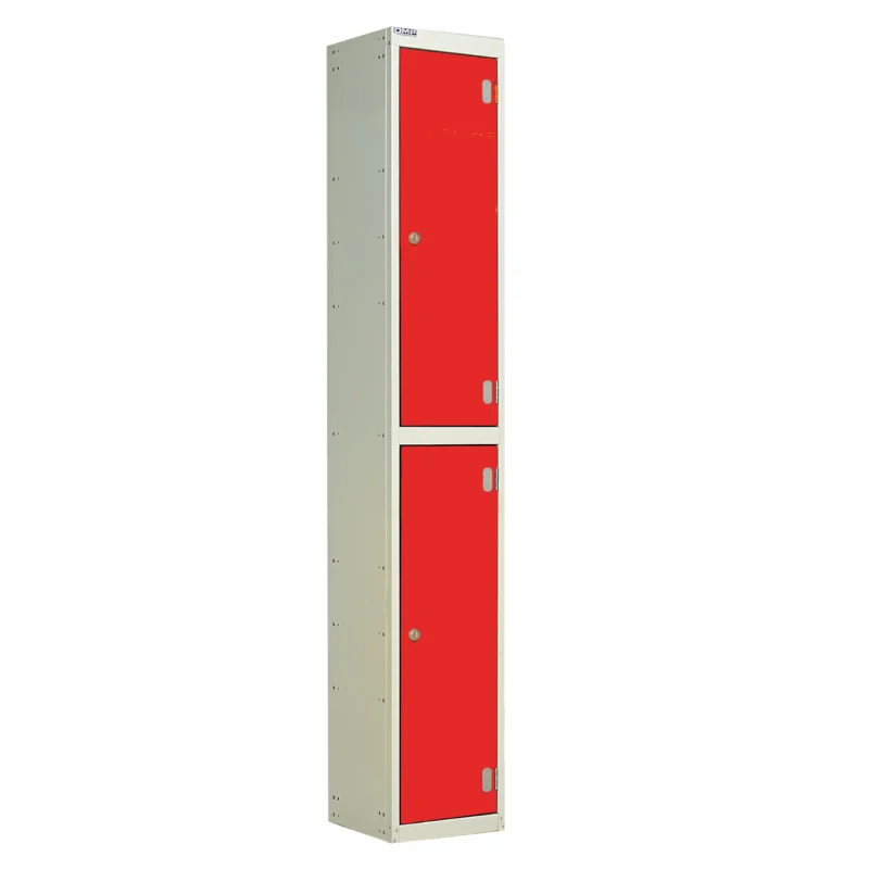 QMP Laminate Splash Lockers - 2 Door Spectrum Red