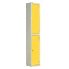 QMP Laminate Splash Lockers - 2 Door Spectrum Yellow