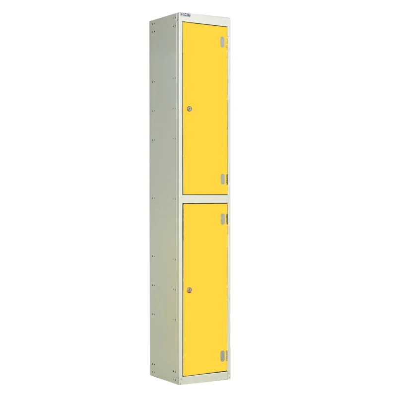 QMP Laminate Splash Lockers - 2 Door Spectrum Yellow