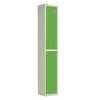 QMP Laminate Splash Lockers - 2 Door Vibrant Green