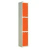 QMP Laminate Splash Lockers - 3 Door Clementine