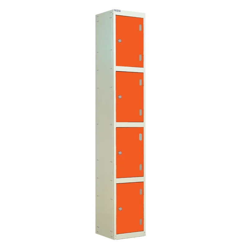 QMP Laminate Splash Lockers - 4 Door Clementine