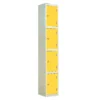 QMP Laminate Splash Lockers - 4 Door Spectrum Yellow