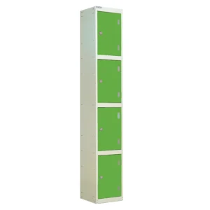 QMP Laminate Splash Lockers - 4 Door Vibrant Green