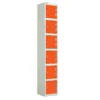 QMP Laminate Splash Lockers - 6 Door Clementine