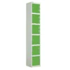 QMP Laminate Splash Lockers - 6 Door Vibrant Green