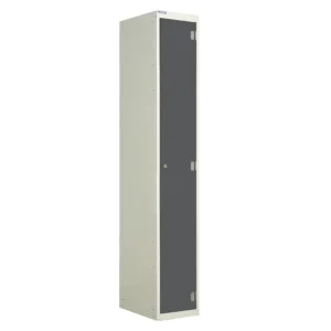 QMP Laminate Splash Lockers - 1 Door Graphite Grey