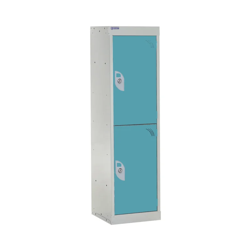 QMP Spectrum School Lockers - 1235mm Height - 2 Door Blue