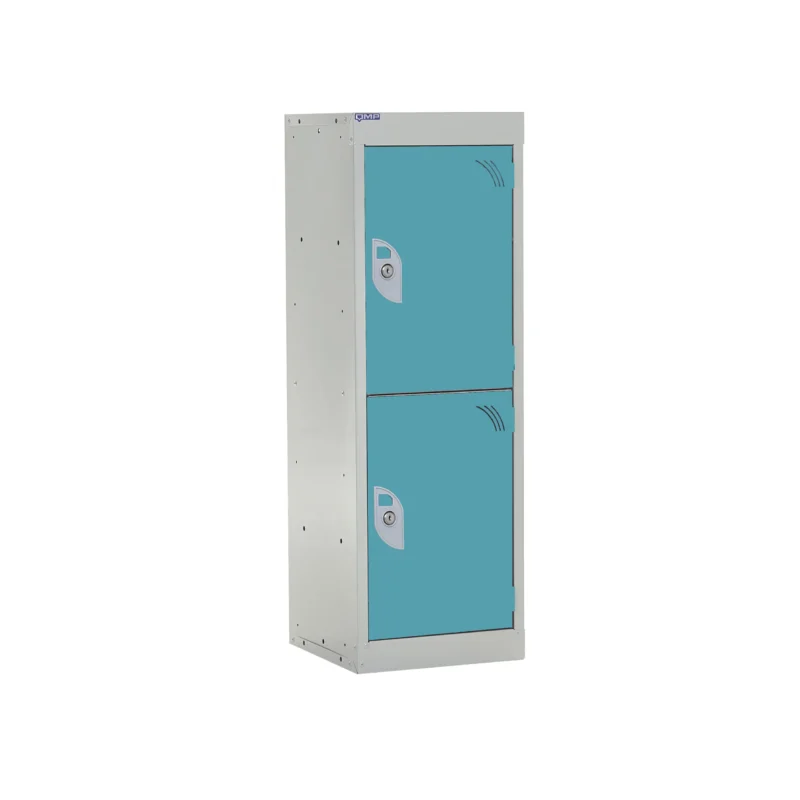 QMP Spectrum School Lockers - 955mm Height - 2 Door Blue