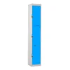 QMP Padlock Lockers - 3 Door Light Blue