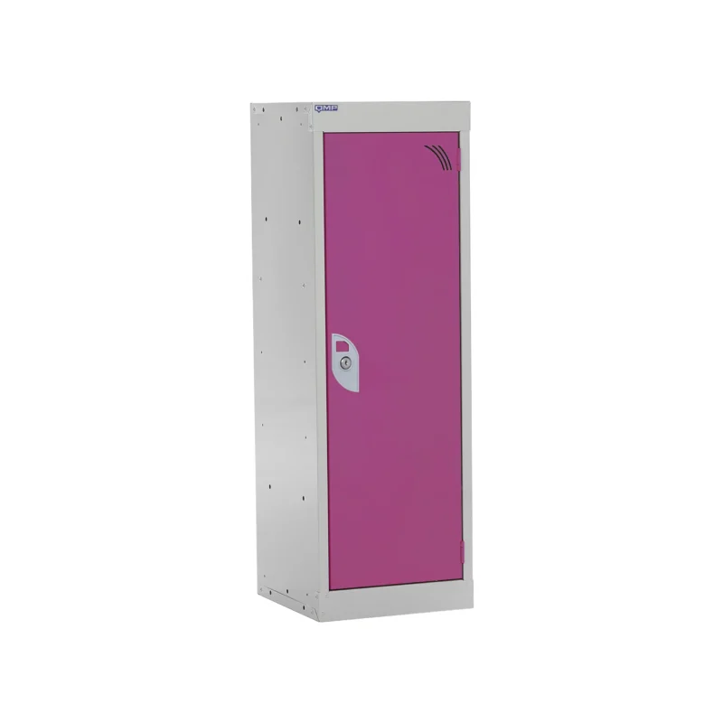 QMP Spectrum School Lockers - 955mm Height - 1 Door Pink