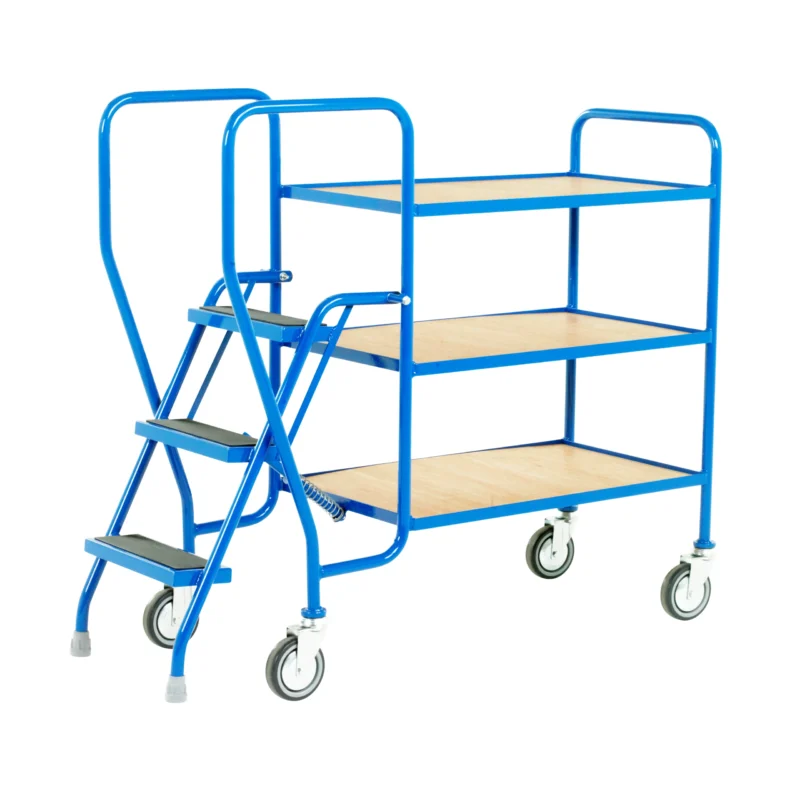 Steptek 3 Tread Step Tray Trolley Plywood