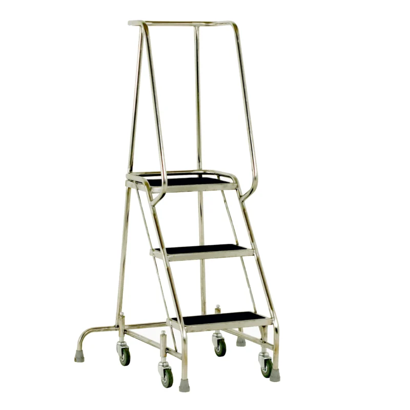 Steptek Stainless Steel Mobile Steps 3 Tread