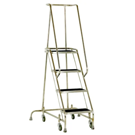 Steptek Stainless Steel Mobile Steps 4 Tread