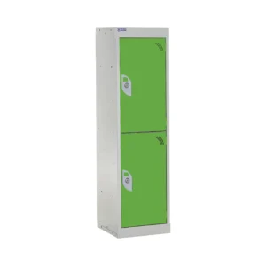 QMP Spectrum School Lockers - 1235mm Height - 2 Door Lime
