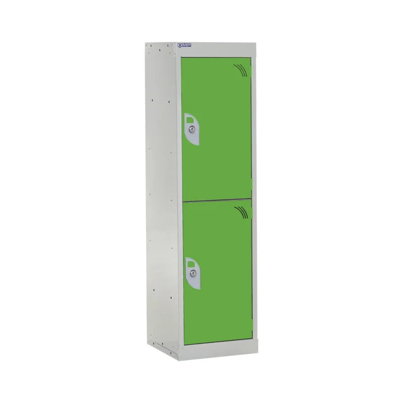 QMP Spectrum School Lockers - 1235mm Height - 2 Door Lime