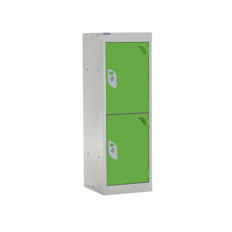 QMP Spectrum School Lockers - 955mm Height - 2 Door Lime