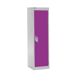 QMP Spectrum School Lockers - 1235mm Height - 1 Door Lilac