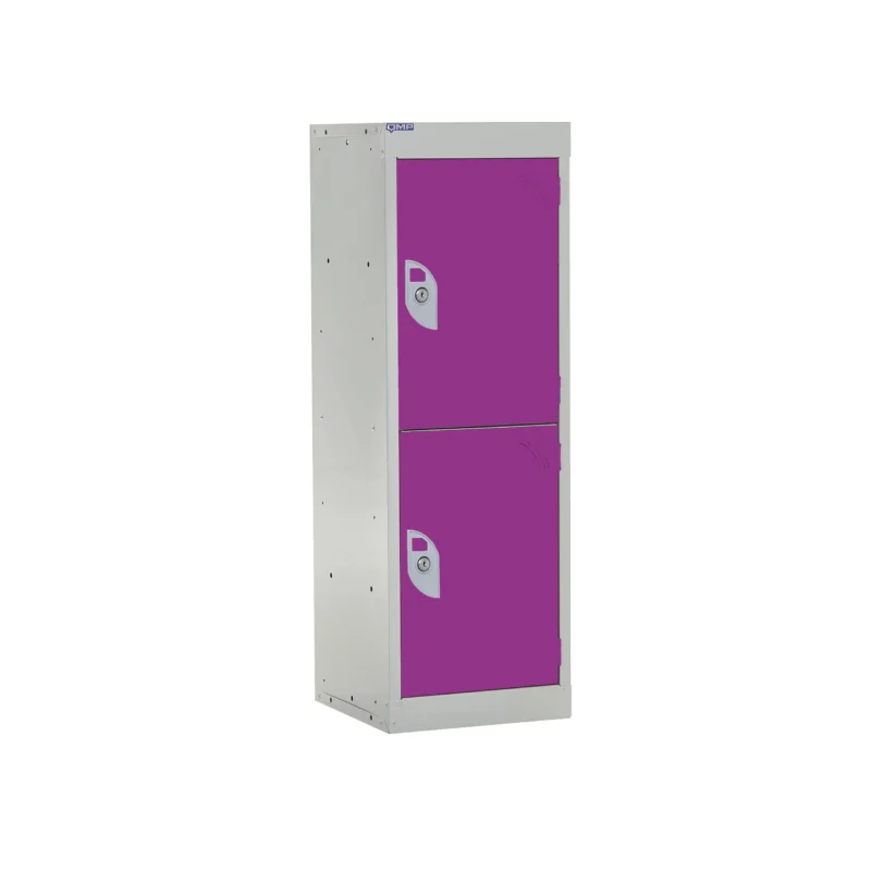 QMP Spectrum School Lockers - 955mm Height - 2 Door Lilac