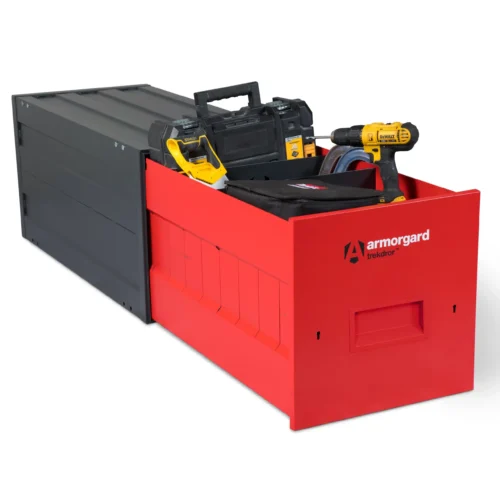 Hse Store Homepage 160 Armorgard trekdror tkd3 - van tool storage drawer open props