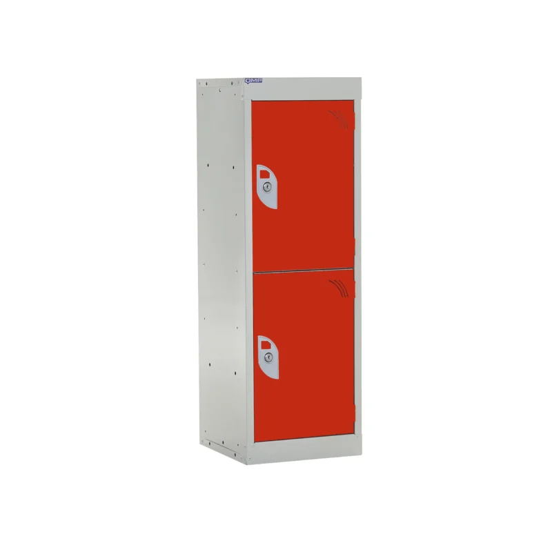 QMP Spectrum School Lockers - 955mm Height - 2 Door Red