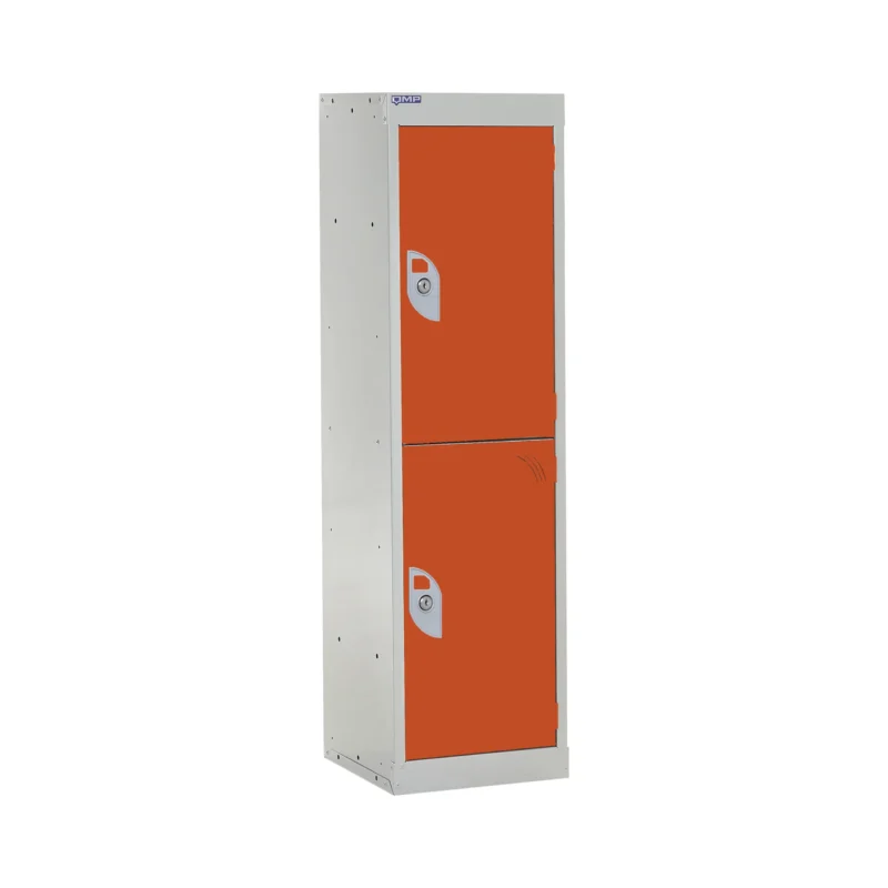 QMP Spectrum School Lockers - 1235mm Height - 2 Door Orange