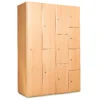 Wood door lockers