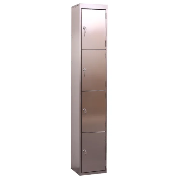 QMP Stainless Steel Lockers - 4 Door