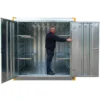 Hazardous Container Store | Galvanised | With Shelving & Sump