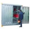 Hazardous Container Store | Galvanised | With Shelving & Sump