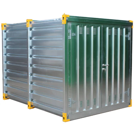 Hazardous Container Store | Galvanised | With Shelving & Sump