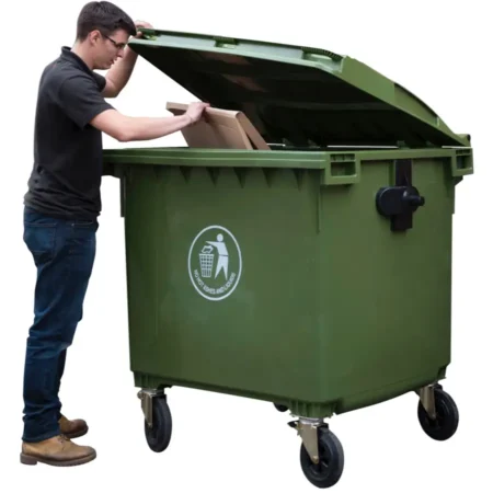 Waste Bins | Large 600L & 1100L | EN 840 Green