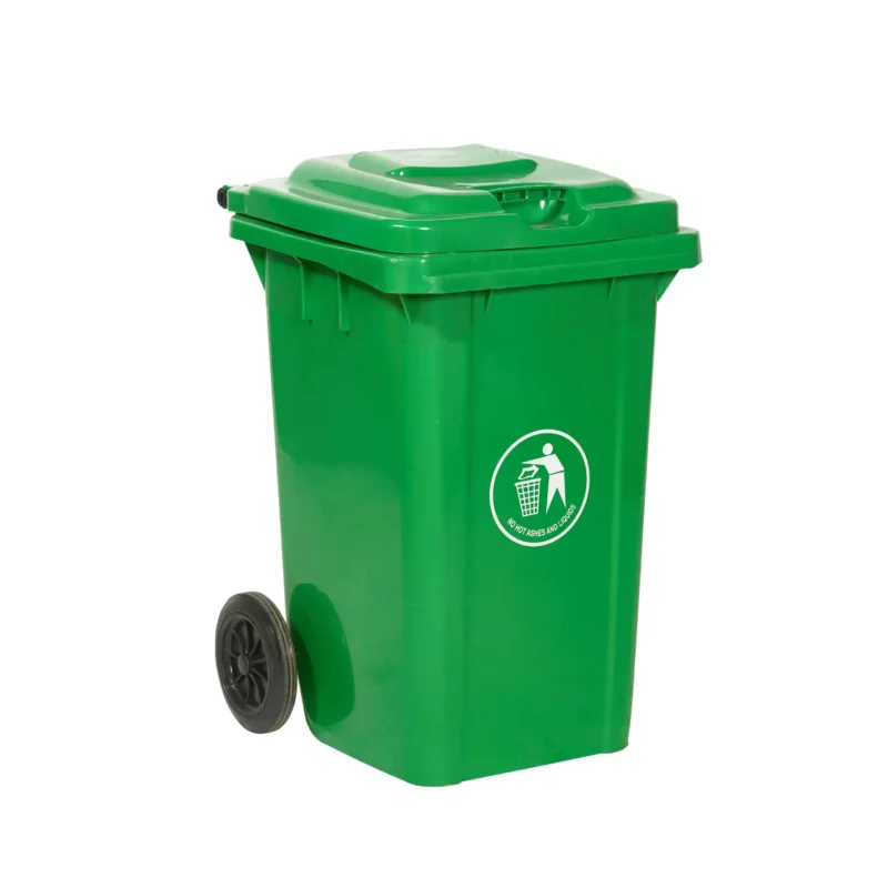 Waste Bins | Wheeled & Full Colour | EN 840 | 80L Green