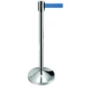 Belt Barriers | Stainless Steel | Commercial & Retail Blue