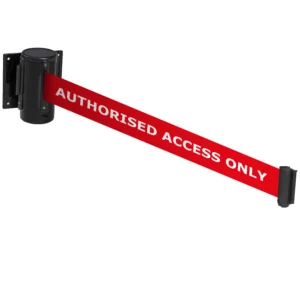 Belt Barriers | Wall Mounted | Industrial | Black