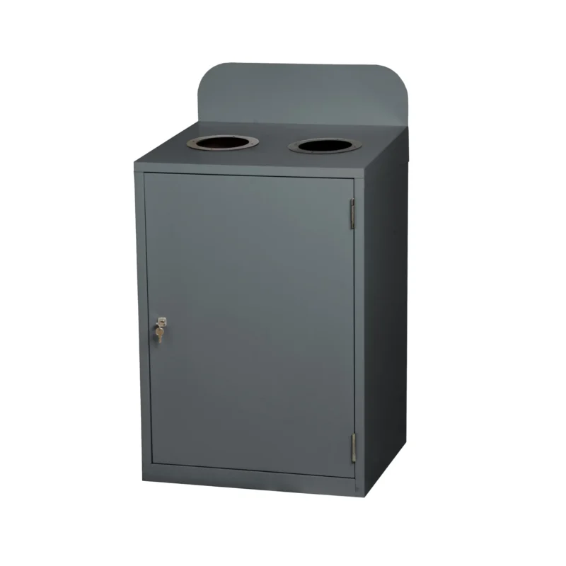 Recycling Station | Galvanised Steel | 2 Bins | 160 Litre