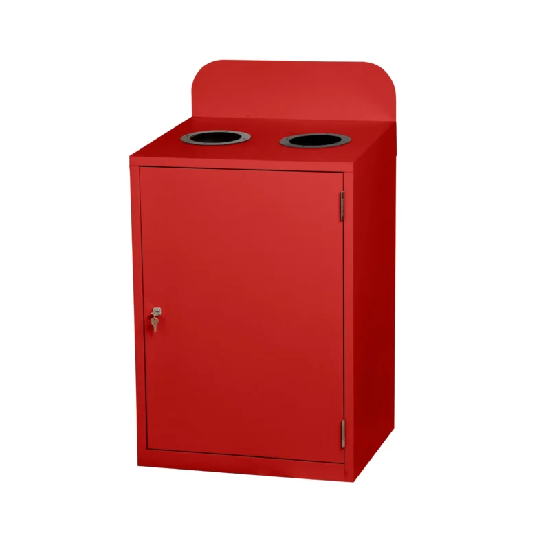 Recycling Station | Galvanised Steel | 2 Bins | 160 Litre