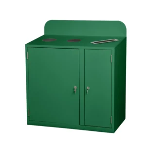 Recycling Station | Heavy Duty Steel | 3 Bins | 240 Litre