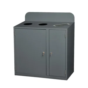 Recycling Station | Heavy Duty Steel | 3 Bins | 240 Litre