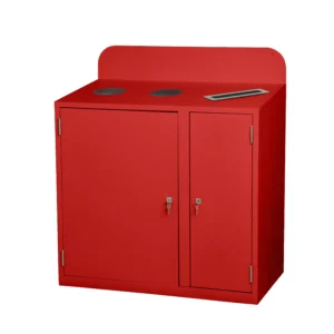 Recycling Station | Heavy Duty Steel | 3 Bins | 240 Litre