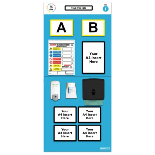 Modulean Rack End Board | Sanitising Double Blue