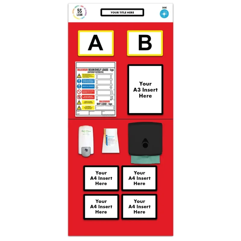 Modulean Rack End Board | Sanitising Double Red