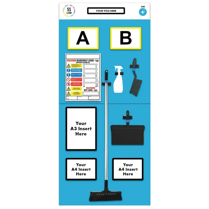 Modulean Rack End Board | Cleaning Double Blue