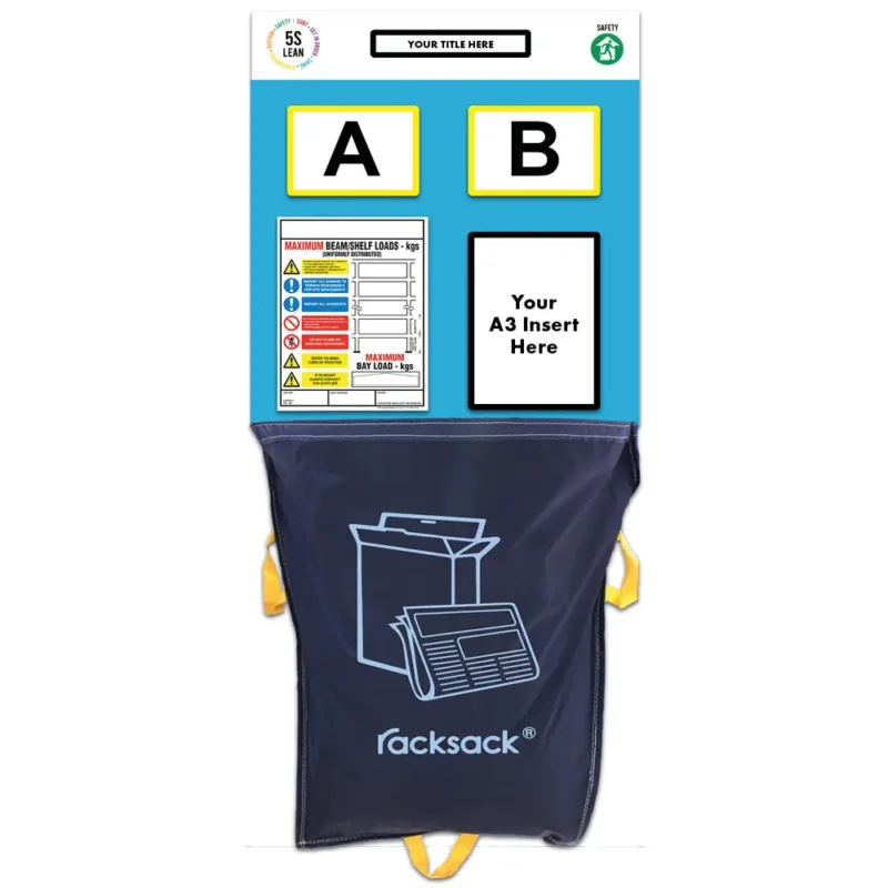 Modulean Rack End Board | Racksack Waste Management Double Blue