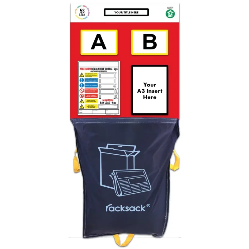 Modulean Rack End Board | Racksack Waste Management Double Red