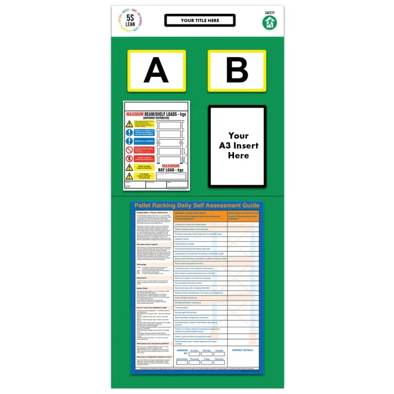 Modulean Rack End Board | Racking Safety Assessment Double Green