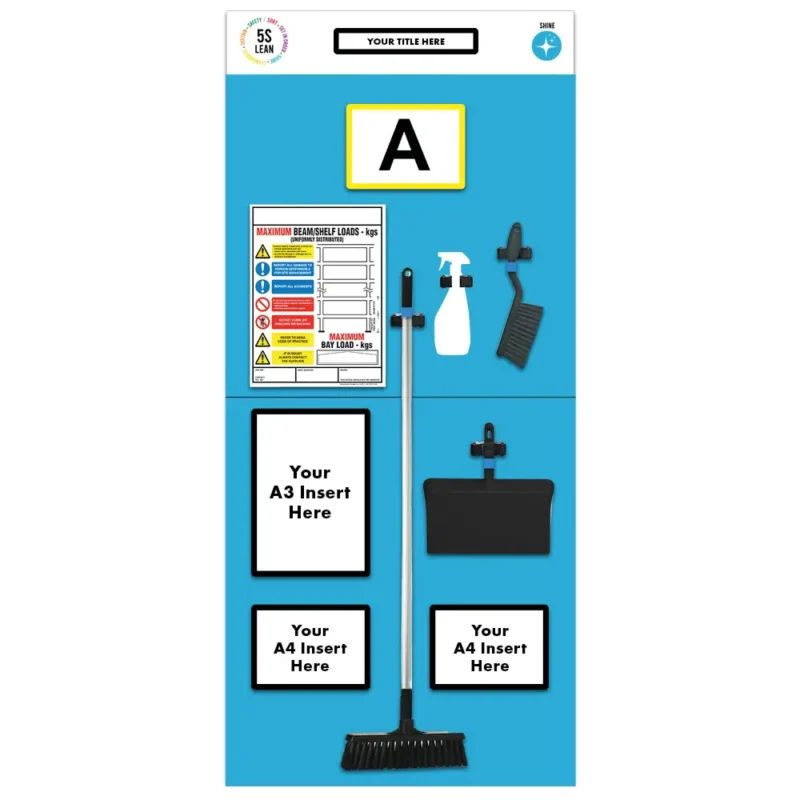 Modulean Rack End Board | Cleaning Single Blue