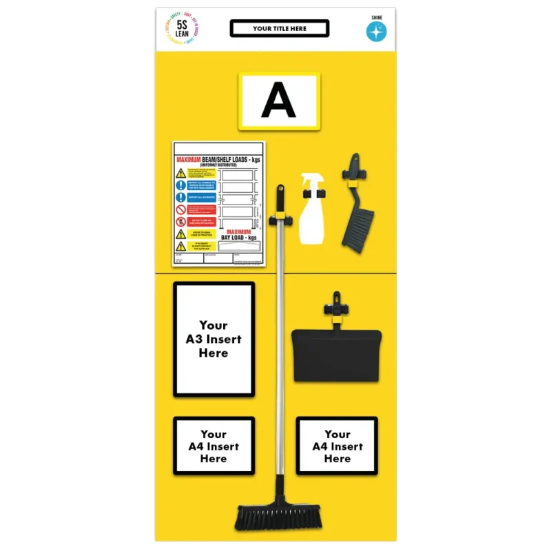 Modulean Rack End Board | Cleaning Single Yellow